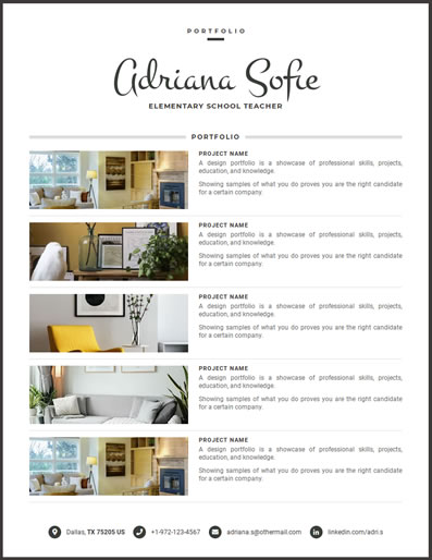 Resume Template 501